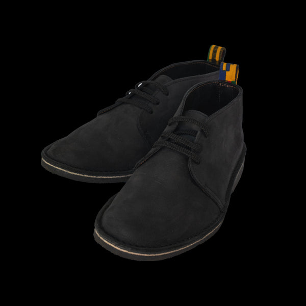Noir Kente -Leather Shoes