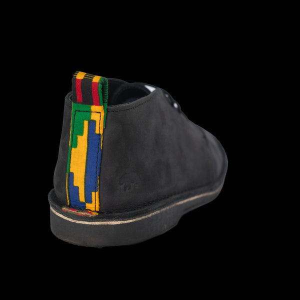 Noir Kente -Leather Shoes